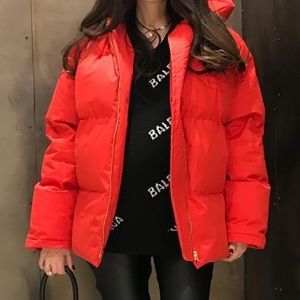 Buy Jealousy Red Puffer Jacket